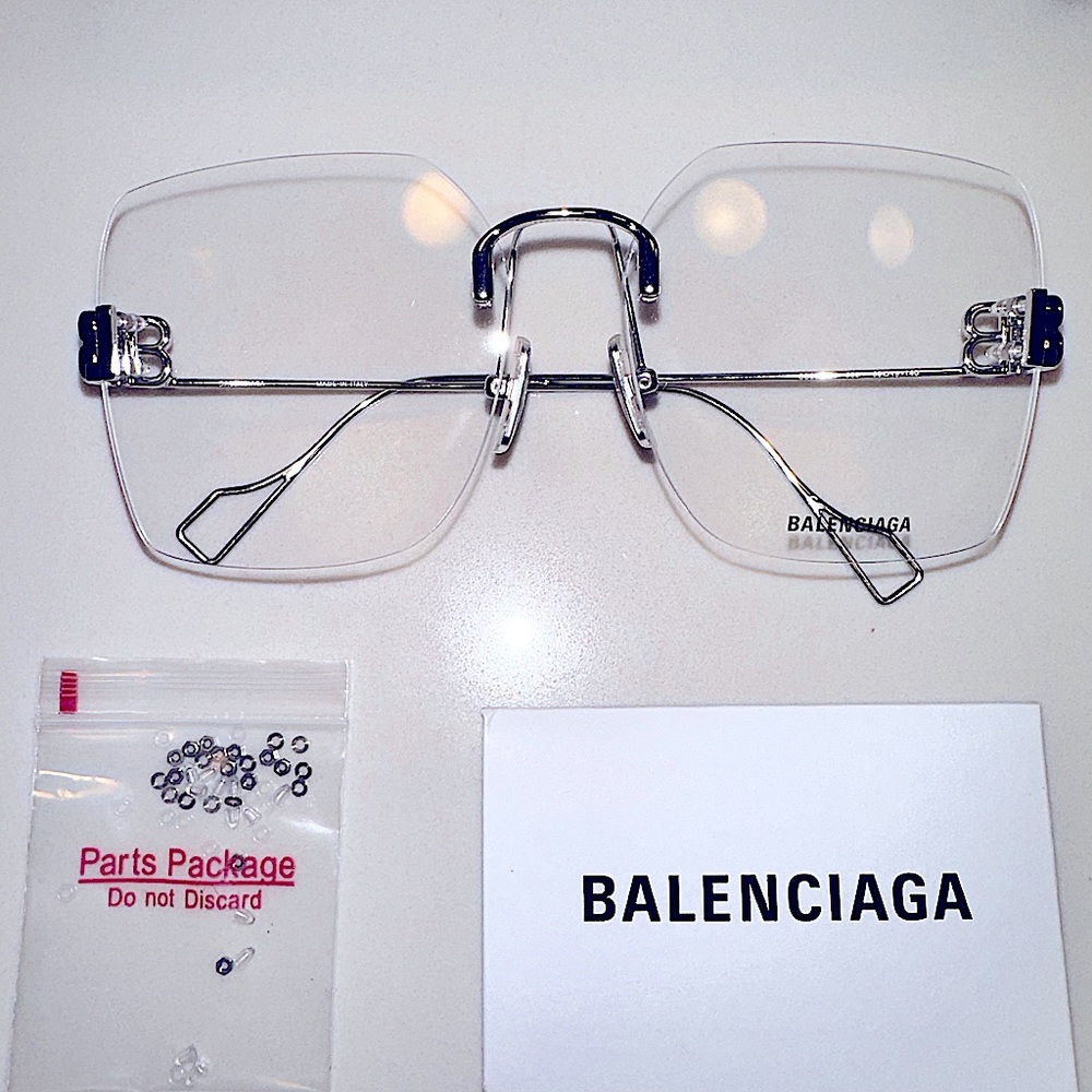 New Season Balenciaga Eyewear BB rimless glasses